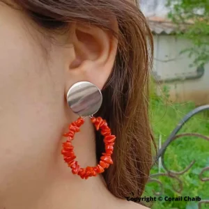 Boucle d'oreille Corail 5-502